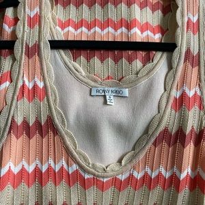 Ronny Kobo scalloped bodycon dress